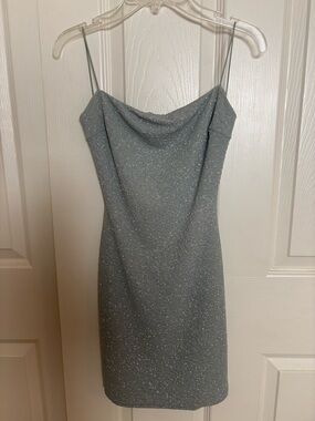 Windsor minidress sparkly sage green